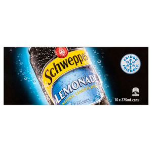 SCHWEPPES LEMONADE CANS 10X375M