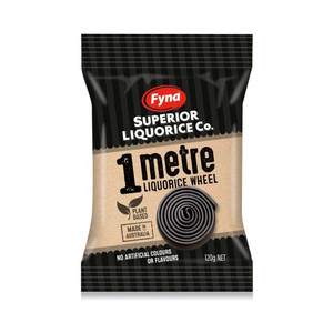 FYNA LICORICE 1 METRE 120GM (Carton of 8)