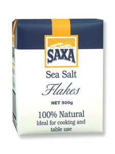 SAXA SEA SALT FLAKES 500GM