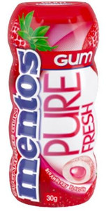 MENTOS PURE FRESH STRAWBERRY BOTTLE 30GM (Carton of 10)