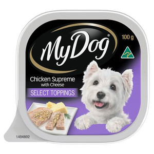 MY DOG CHICKEN SUPREME & CHEESE DOG FOOD 100GM (Carton of 12)