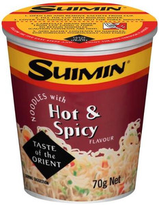SUIMIN HOT & SPICY NOODLES 70GM (Carton of 12)