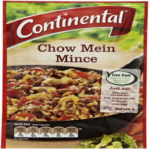CONTINENTAL CHOW MEIN MINCE RECIPE BASE 30GM (Carton of 12)