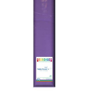 ALPEN PURPLE PLASTIC TABLE COVER ROLL (EACH)