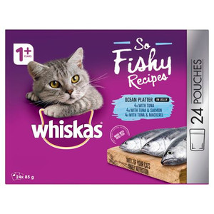 WHISKAS SO FISHY OCEAN PLATTER MVMS 24X85GM