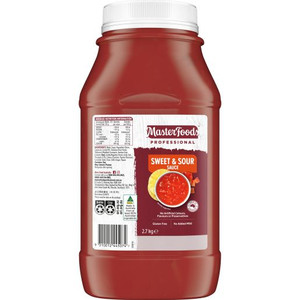 MASTERFOODS SWEET & SOUR SAUCE 2.7KG
