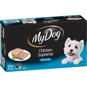 MY DOG CHICKEN SUPREME DOG FOOD 24X100G