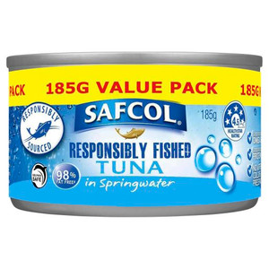 SAFCOL TUNA SPRINGWATER 185GM (Carton of 12)