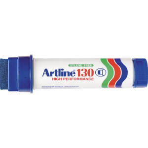 ARTLINE 130 PERMANENT MARKER 30MM CHISEL NIB BLUE (BOX OF 6)