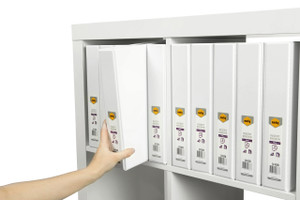 MARBIG CLEARVIEW INSERT BINDER A4 38MM 4D WHITE