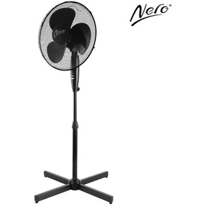 Nero Black Pedestal Fan 40cm, Each