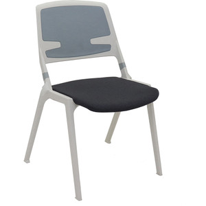 Rapidline Maui Breakout Room Chair 2 Colour Polypropylene Shell Grey Fabric Seat
