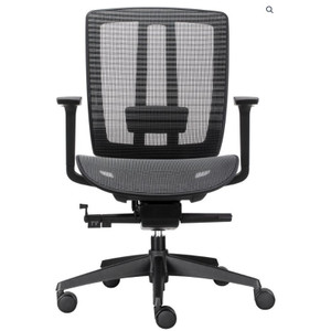 Rapidline Oasis Chair Mesh Back and Seat With Arms Black