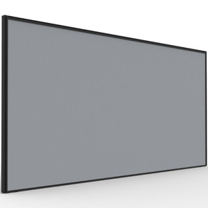 Rapidline SHUSH30+ Screen 1800W x 30D x 900mmH Black Frame Grey Pinnable Fabric