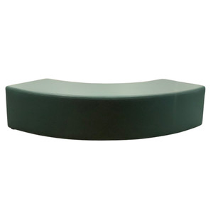K2 Marbella Monash Senior Quarter Round Ottoman 1200mmW Green PU Leather