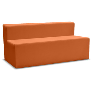 K2 Marbella Oxley Rectangle Single Sided Chair With Low Back 900W x 670mmD Orange PU