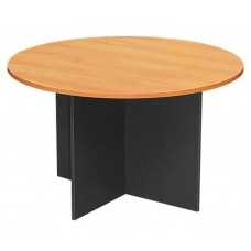 FOI ROUND MEETING TABLE Beech/Ironstone 900(diameter) x720mm (H)
