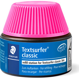 Staedtler 488 Textsurfer Classic 364 Highlighter Refill Pot 30mL - Pink