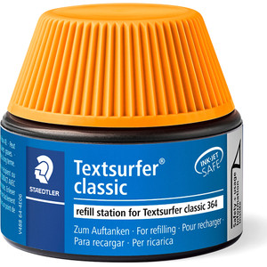 Staedtler 488 Textsurfer Classic 364 Highlighter Refill Pot 30mL - Orange