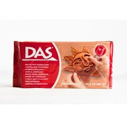 Das AIR DRYING CLAY Terracotta Block 500g