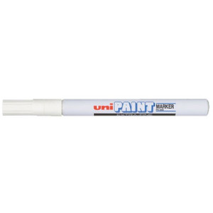 Uni Paint Marker PX203WH 0.8mm White Bx12