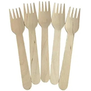 WOODEN FSC 100% CUTLERY UNCOATED - FORK 160MM - Pack of 1000