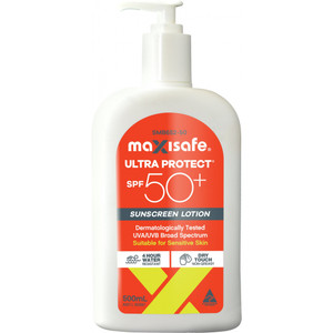 Maxisafe SPF 50+ Sunscreen Lotion, 500mL Pump