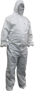 Maxisafe Chemguard White Sms, Type 5/6 Disposable Coverall, XL
