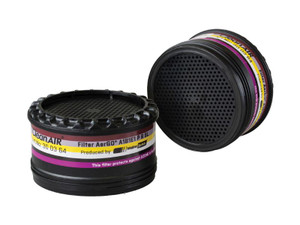 Set of CleanAIR Filters Abe1 P3 Combined Ozone Filters To Suit AerGO PAPR Unit