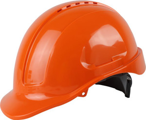 Maxisafe Vented Hard Hat - Ratchet Harness - Orange
