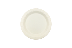 180mm FSC Round White Paper Plate, Pack of 50