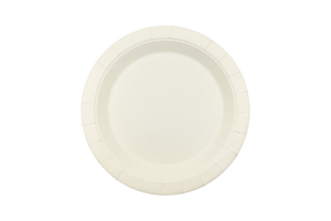 230mm FSC Round White Paper Plate, Pack of 50