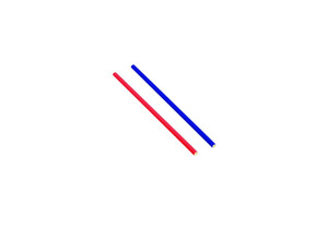 FSC Paper Straws Assorted Colours Red/Blue, Pack of 25