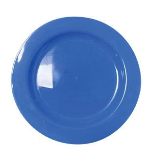 230mm Reusable Dinner Plate Blue, Pack of 10