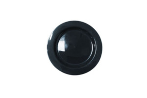 180mm Reusable Snack Plate Black, Pack of 10