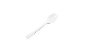 White Heavy Duty Teaspoon, Pack of 40