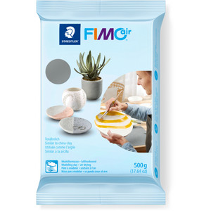 Staedtler 8100 FIMOair Drying Basic Modelling Clay 500g - Grey