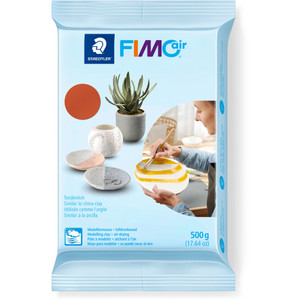 Staedtler 8100 FIMOair Drying Basic Modelling Clay 500g - Terracotta