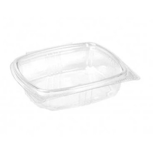 StayFresh PET Plastic Food Containers with Flat Lid, Clear 8oz (236ml), Pack of 200