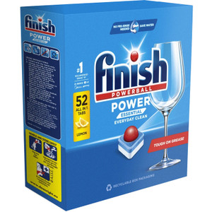 Finish Power Essential Dishwasher Tablets - Lemon, Pack of 52