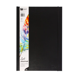 Quill Art Journal 125gsm A3 60 Leaf - Black (10313)