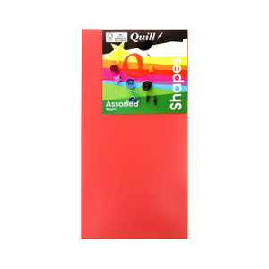 Quill Shapes Matte Rectangles 80gsm Assorted Colours, Pack of 360