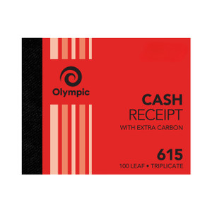 Olympic Carbon Triplicate Cash Receipt Book No.615 100 x 125mm 100 Leaf (142814)