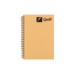 Quill Natural Hardcover Notebook Ruled 70gsm A5 160 pages - Beige (10395)