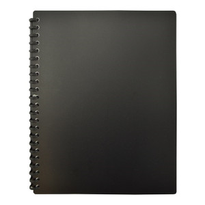 Bantex Standard Refillable Display Book PP A4 20 Pockets - Black (31805)