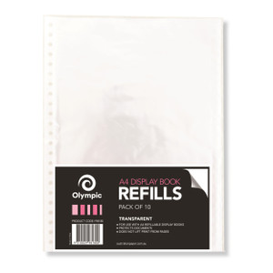 Olympic Display Book Refills A4, Pack of 10 (198180)