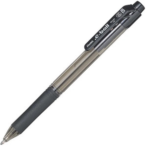Pentel BK130 .e-ball Ballpoint Pen Retractable 1.0 mm Broad Nib Black, Box of 12