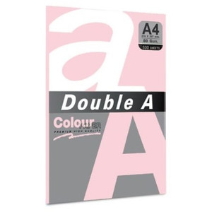 Double A Colour Paper 80gsm A4 Pink 500 Sheet