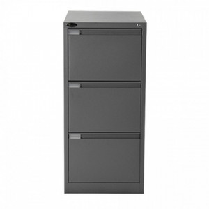 MERCURY FILING CABINET 3 DRAWER Graphite Ripple