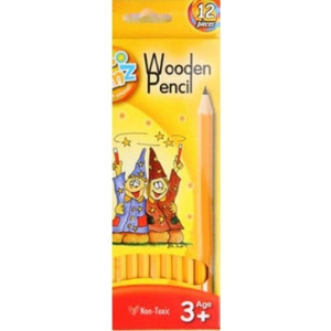 WOOD CASE HEXAGONAL PENCIL HB Bx12